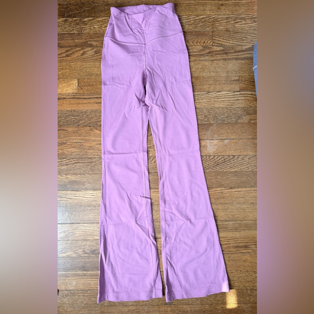lululemon athletica light Purple/Pink Flare Leggings size 2